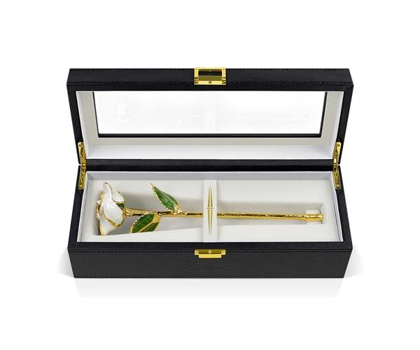 24K White Gold Dipped Luxury Eternity Rose (Box Set) 4